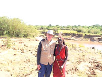 Photo from Susan's Story, he with his Masai guide