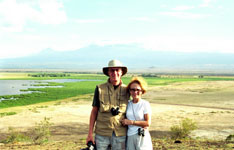 Susan's Story, Susan and Hugh at Amboseli