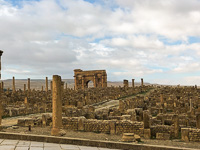 Roman ruins in Timgad