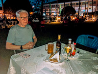 outside dinner at our hotel