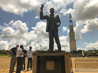 A statue of president Banda