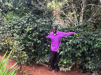 Justin at his farm in Mzuzu