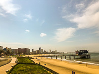 the beautiful beach in Durban