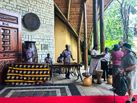 our greeting at the David Livingstone Lodge in Zambia