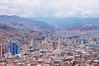 Susan's Story, one of many vistas we saw from the orange cable car in La Paz, Bolivia
