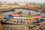 Cotonou, Benin, Photo from Susan's Story, Boats on Calavi Harbor on Lake Nokoue
