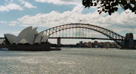 Photo from Susan's Story, a view of Sydney Australia showing the opera house in the bridge