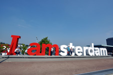 Photo from Susan's Story, the big sign welcoming us to Amsterdam Holland