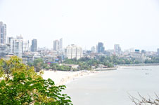 Photo from Susan's Story, the view of the beach at Mumbai from the top of the mountain