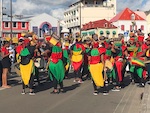 Photo from Susan's Story, residence of Port of France Martinique preparing for carnival
