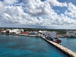 Susan's Story, the view of the pork from the ship in Cozumel