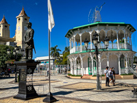 Photo from Susan's Story, The main square in Puerto Plata