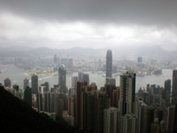 Photo from Susan's Story, the Hong Kong skyline from the top of the mountain