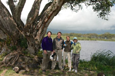 Photo of our core family at the Norongora Crater