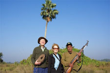 Photo of Susan and Hugh at the Sundarbans in Bangladesh