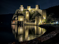 Photo from Susan's Story, Nighttime view of the fortress of Golubac, Serbia