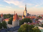 Photo from Susan's Story, Europe 2018, A view from atop the old city wall in Tallinn, Estonia
