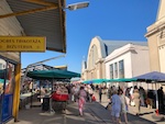 Photo from Susan's Story, Europe 2018, The city market uses three derigible hangers