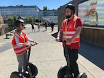 Photo from Susan's Story, Europe 2018, Susan and our guide on their Segways exploring Trondheim, Norway on July 5, 2018