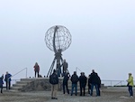 Photo from Susan's Story, Europe 2018, The globe sculpture on the prepice of North Cape, the northernmost point of Europe