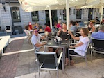 Photo from Susan's Story, Europe 2018, Us having a drink after spending hours in the Prado art museum