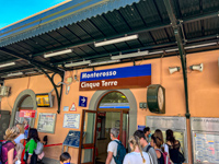 Photo from Susan's Story, The sign at the train station at Monterosso al Mare as we arrived