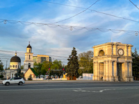 Susan's Story, The arch and National Cathedral at Steven the Great Park in Chisinau