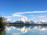 Susan's Story, Because of the great scenery and around them, the tree Tetons were some of the most photogenic subjects we encountered on our long adventure