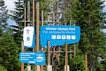Photo from Susan's Story, The entrance to the Olympic Park near Whistler, BC