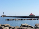 Photo from Susan's Story, The lighthouse at the end of the jetty of Duluth-Superior Harbor