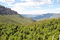 Photo from Susan's Story, The Jamison Valley with the Three Sisters on the left
