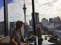 Photo from Susan's Story, Breakfast at the Grand Millineum Hotel overlooking downtown Auckland