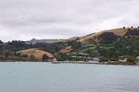 Photo from Susan's Story, A view of the small town of Akaroa from the Harbor