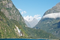 Photo from Susan's Story, The end of the main fjord in Milford Sound, New Zealand