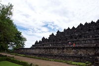 Susan's Story, Borobudor is the worlds largest Bhuddhist temple and is located near the geographic center of the island of Java in Indonesia.