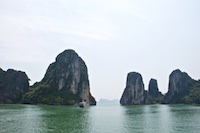 Photo from Susan's Story, Karst formations we saw on our junk cruise of Ha Long Bay in Vietnam