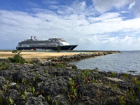Susan's Story, The MS Amsterdam along the pier at Nuku Alofa