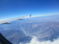 Photo from Susan's Story, flying above the Andes