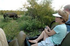 Susan's Story, Susan watching the white rhinoceros