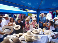 Photo from Susan's Story, today we all bought straw hats and had our pictures taken with them.