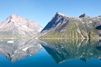 Susan's Story, Mountains we saw on the coast of Greenland along the Prince Chrisitan Sound