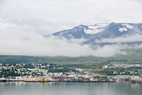 Susan's Story, The view of the town from the MS Rotterdam as we sailed from Akureyri