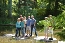 Photo from Susan's Story, this would be a picture for our Christmas card this year. We are all standing on Lily pads