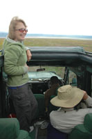 Susan's Story, a picture of Susan with her family on Safari